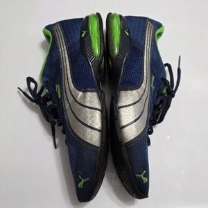 Puma Men's Blue and Green Running Shoes Size 8.5.